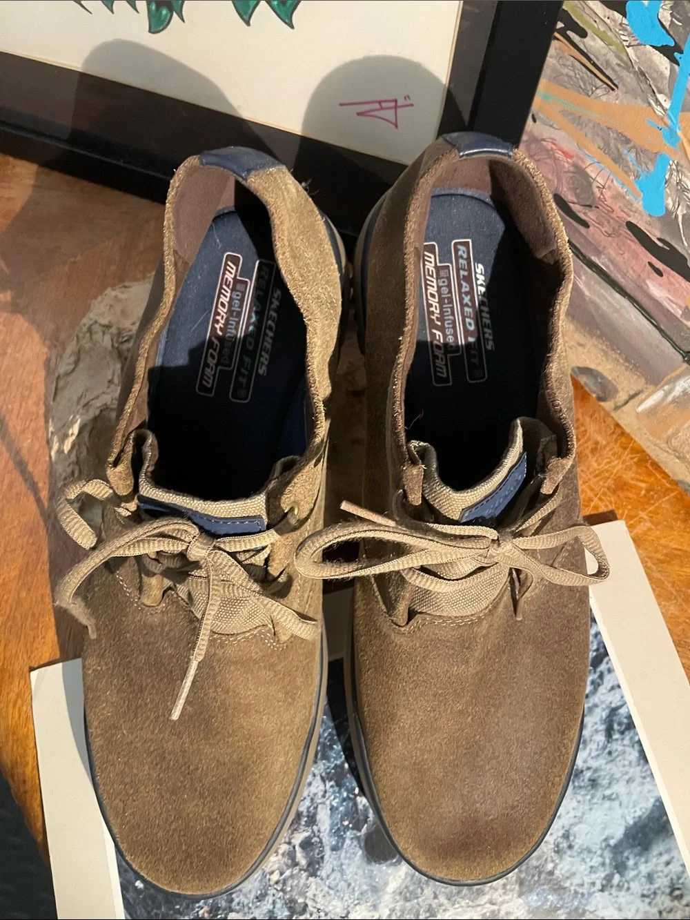 Skechers Brown Suede Chukka Lace-Up Boots